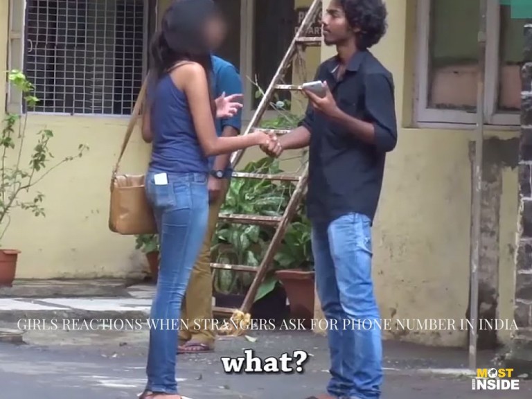 Girls Reactions When Strangers Ask For Phone Number in India