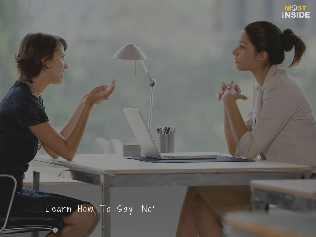 Learn How To Say 'No'