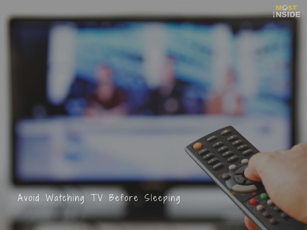 Avoid Watching TV Before Sleeping