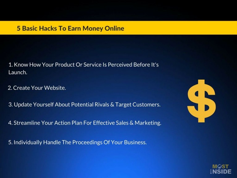 5 Basic Hacks To Earn Money Online