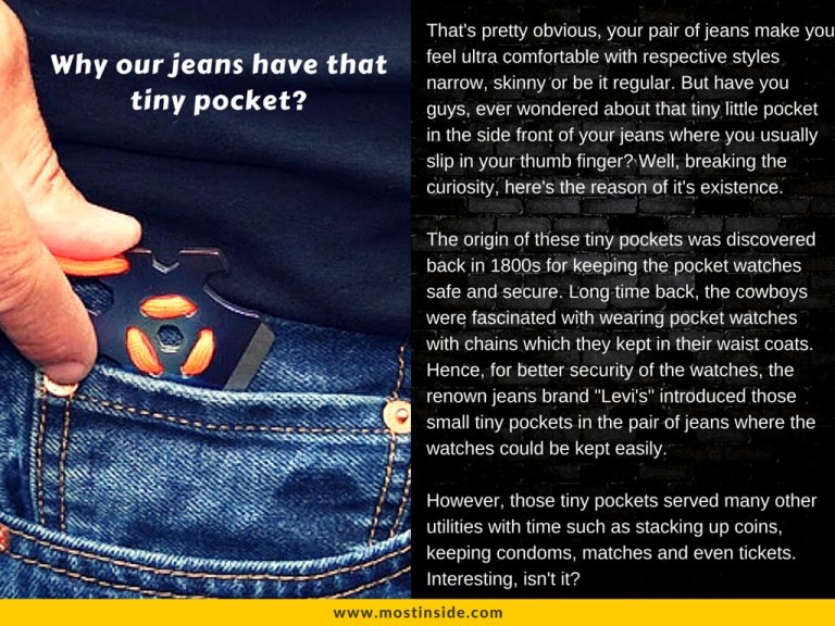Know Why Our Jeans Have That Tiny Pocket?