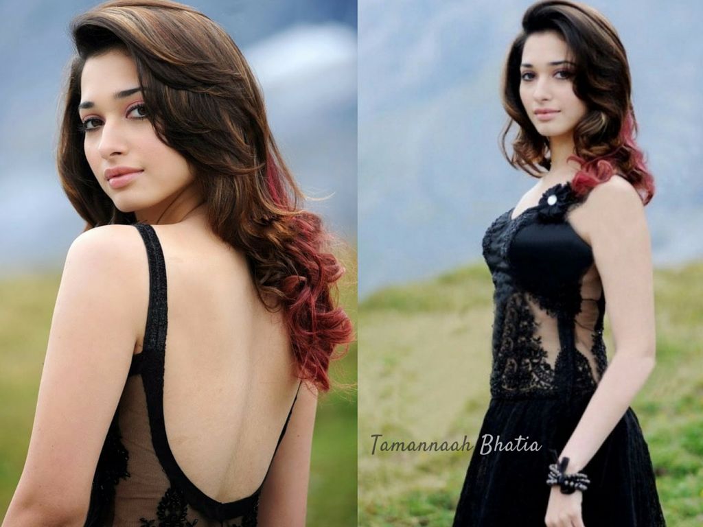 Tamannah Bhatia in Bold Black Fairy Gown