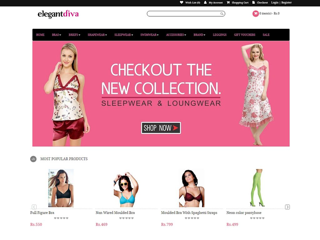 Lingerie Online Shopping in India