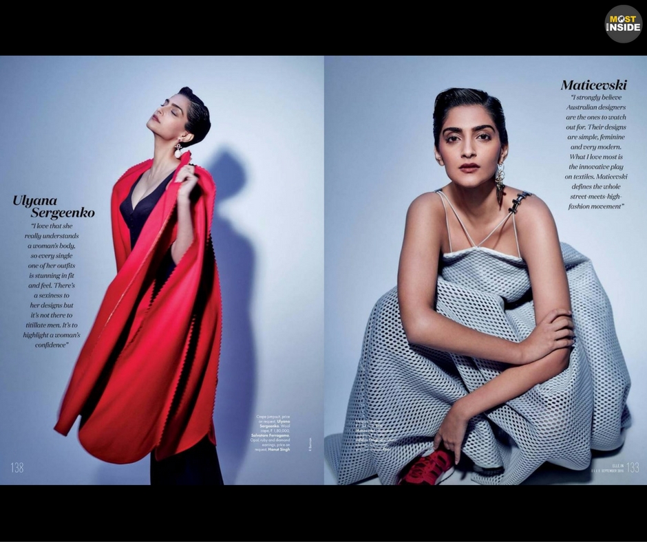 Sonam Kapoor Stylish Photoshoot for Elle India Magazine : Page 3 of 7