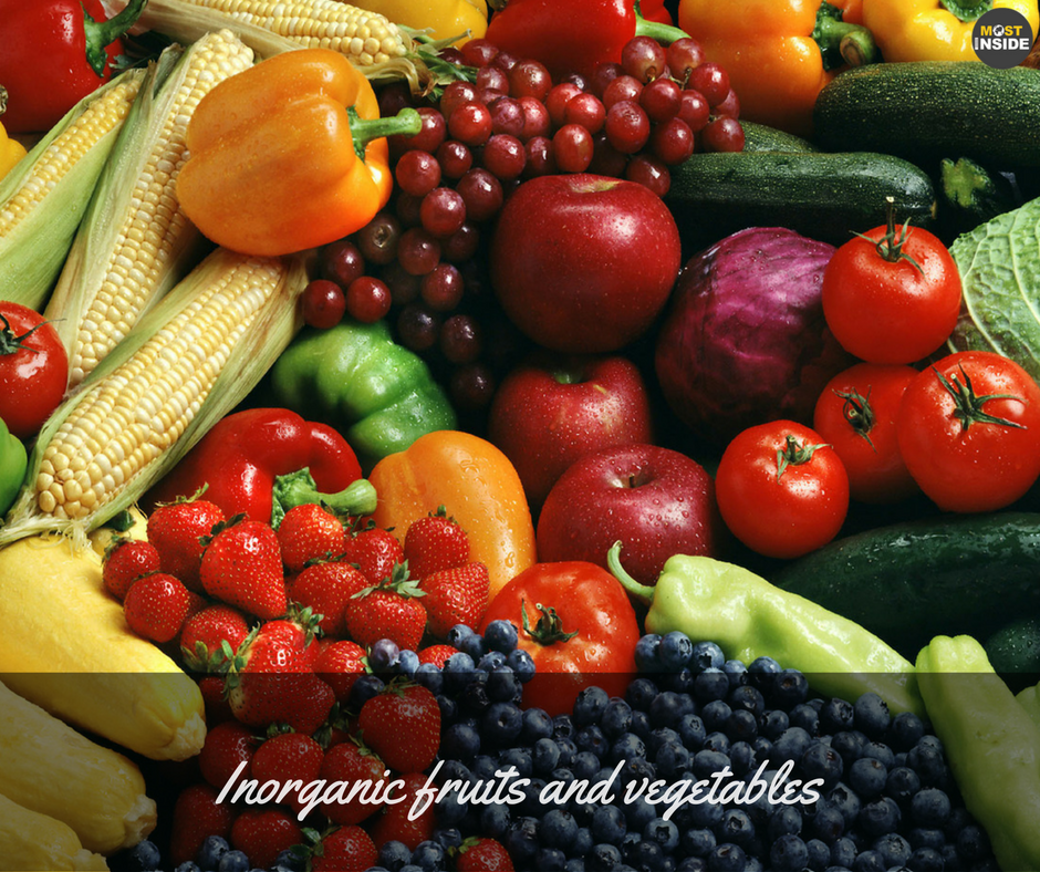 Inorganic fruits and vegetables