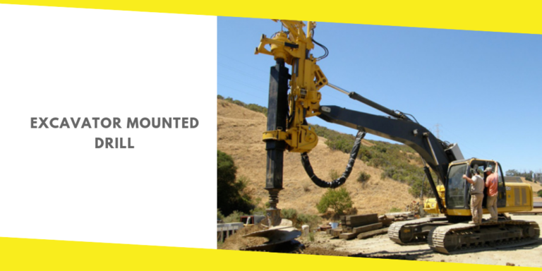 All About Excavator Mounted Drill