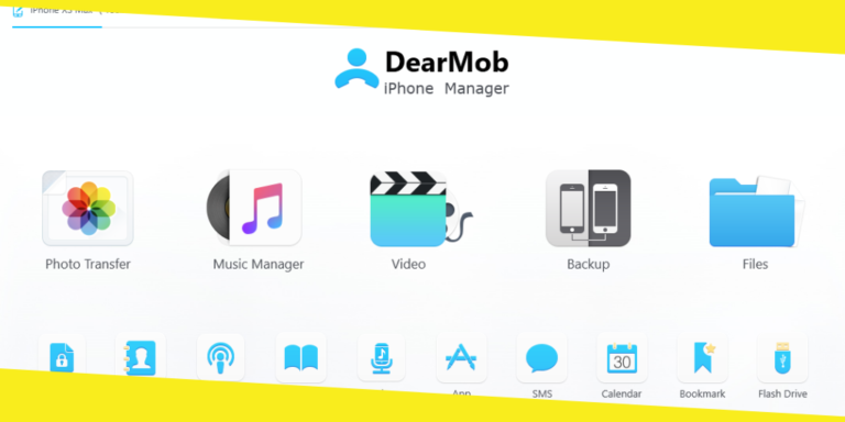 DearMob iPhone Manager can backup your iPhone without iTunes