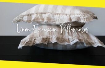 Sleep Easy With the Purchase of Linen European Pillowcases