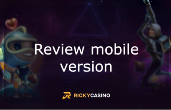 Review mobile version site Ricky Casino