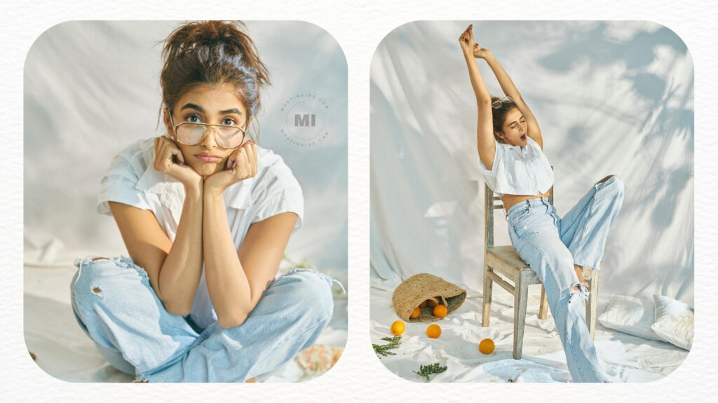 Pooja Hegde in lazy crop shirt