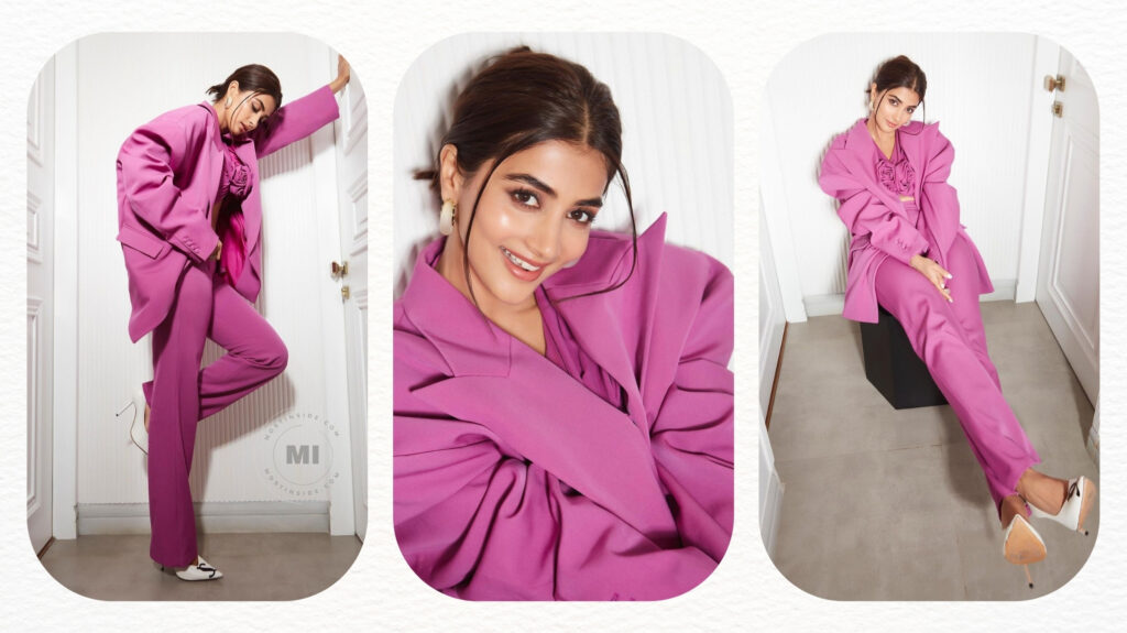 Pooja Hegde in pink co-ord set