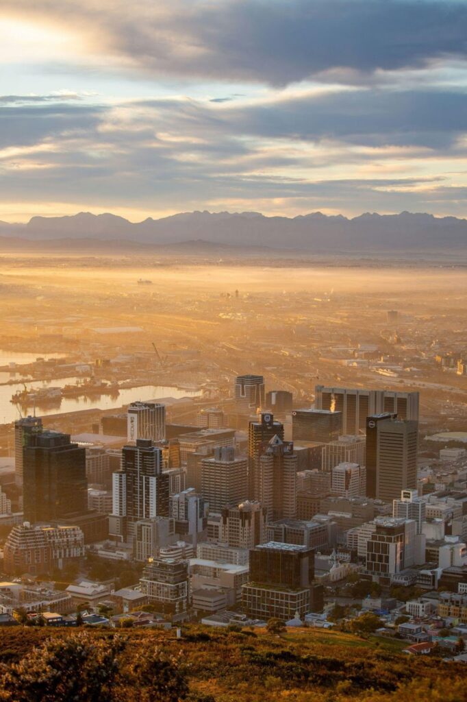 Africa aerial view.