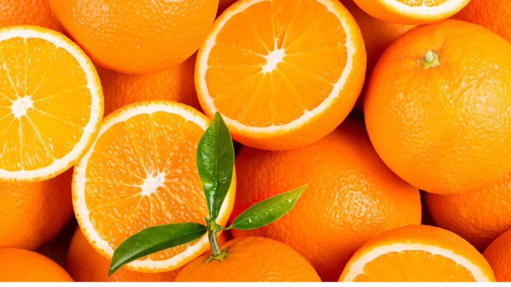 Bunch of oranges.