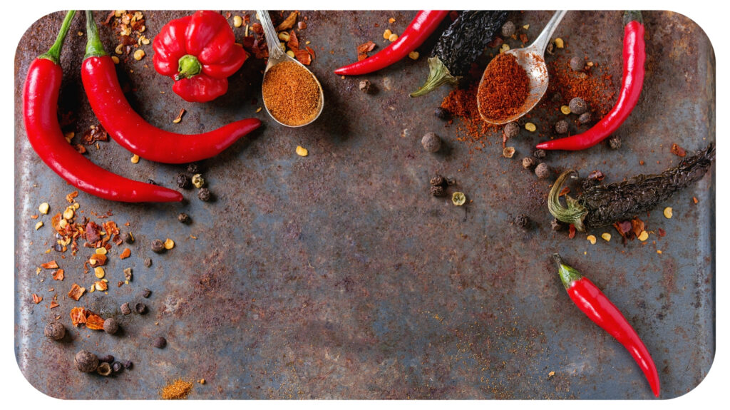 spicy redchilli and chilli powder.