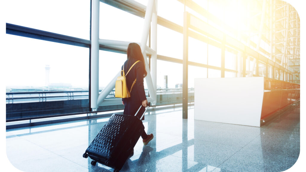 traveler in airport