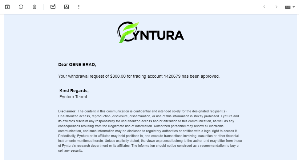 Fyntura Withdrawal Proof