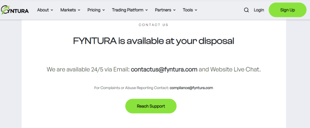 Fyntura Customer Support