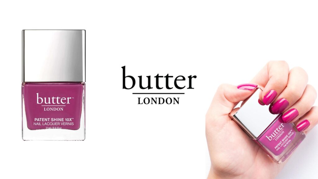 butter london patent shine 10x nail lacquer bonkers nail polish.